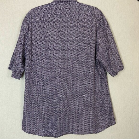 Paul & Shark Yatchting Lifebuoy Pattern Short sleeve button up shirt Sz XL - Picture 2 of 11